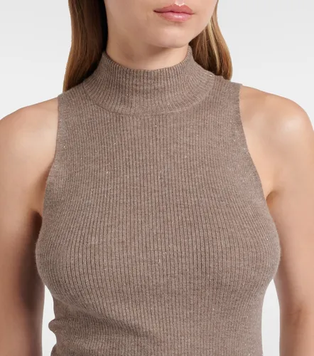 Brunello Cucinelli Knitted lame top - Brunello Cucinelli - Modalova