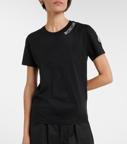 Camiseta de jersey de algodón con logo - Moncler - Modalova