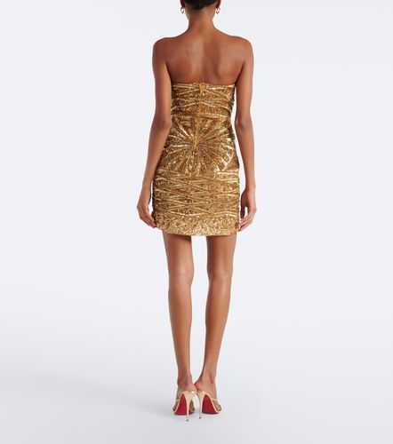 Embellished silk bustier dress - La Fuori - Modalova