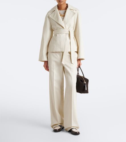 Pantaloni regular Mitae in twill di cotone e lino - Joseph - Modalova