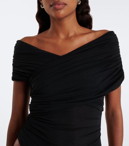 Body in rete off-shoulder con ruches - SIR - Modalova