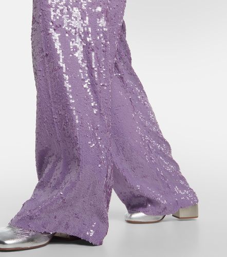 Pantaloni regular con paillettes - Dries Van Noten - Modalova