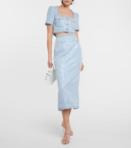 Sequined boucle midi skirt - Self-Portrait - Modalova