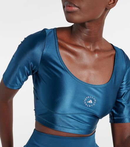 Logo technical crop top - Adidas by Stella McCartney - Modalova