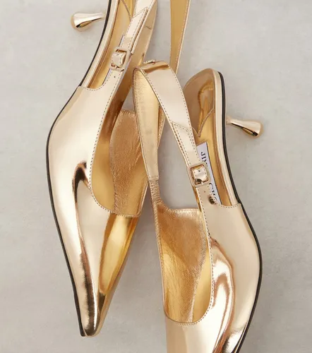 Amel 50 metallic leather slingback pumps - Jimmy Choo - Modalova