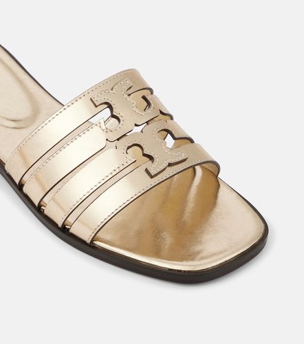 Pantoletten Ines aus Metallic-Leder - Tory Burch - Modalova