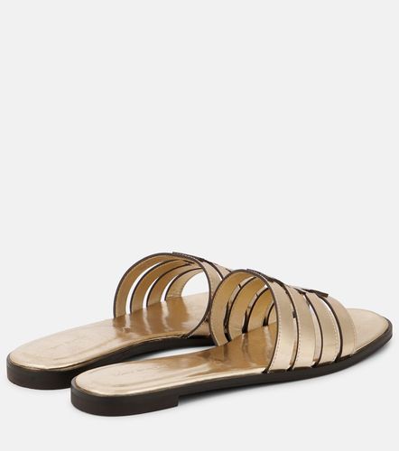 Ines metallic leather slides - Tory Burch - Modalova