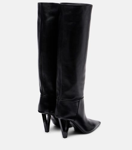 Versace 85 leather knee-high boots - Versace - Modalova