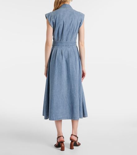Vestido midi Fuller de denim - Veronica Beard - Modalova