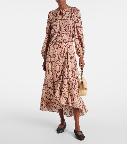 Gonna lunga Sabina in misto cotone con stampa - Ulla Johnson - Modalova