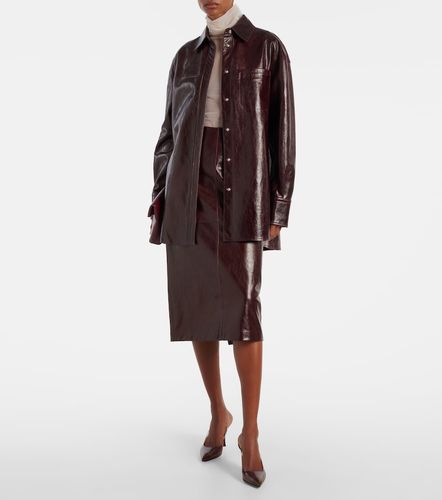 Sportmax Sobrecamisa Borel de piel - Sportmax - Modalova