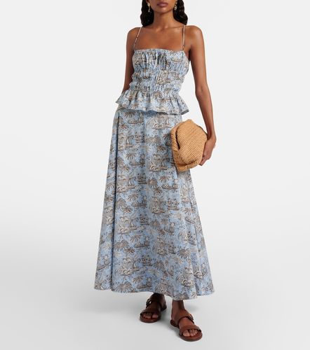 Top in cotone con stampa floreale - Staud - Modalova