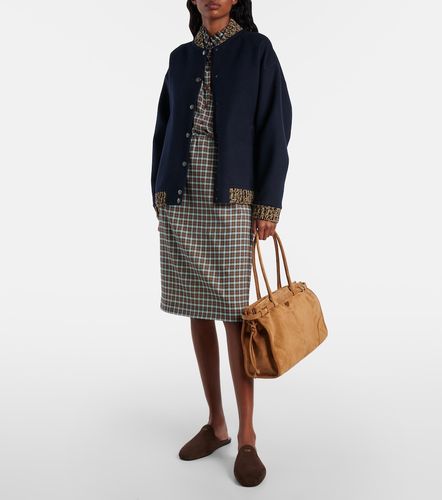 Bonnie Large suede shoulder bag - Prada - Modalova