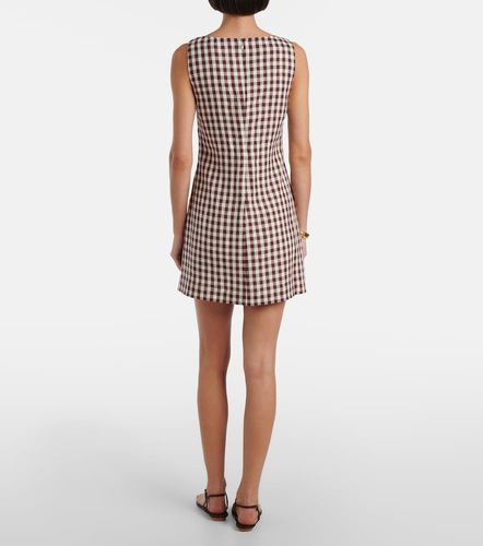 Posse Sadie gingham linen minidress - Posse - Modalova