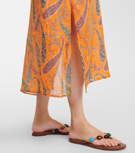 Etro Caftán de ramio con paisley - Etro - Modalova