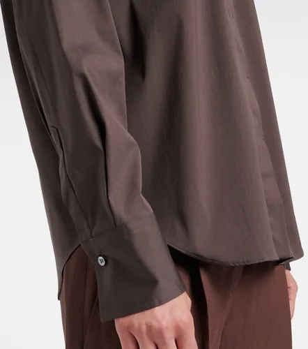 Blusa de popelín en mezcla de algodón con cuentas Monili - Brunello Cucinelli - Modalova