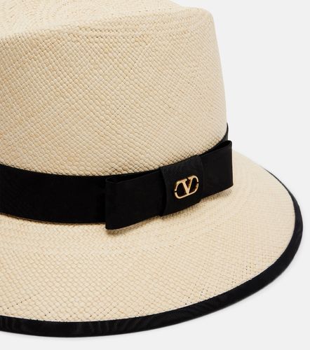 Valentino VLogo straw Panama hat - Valentino - Modalova