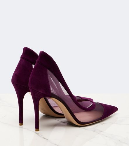 Pumps in mesh con suede - Gianvito Rossi - Modalova