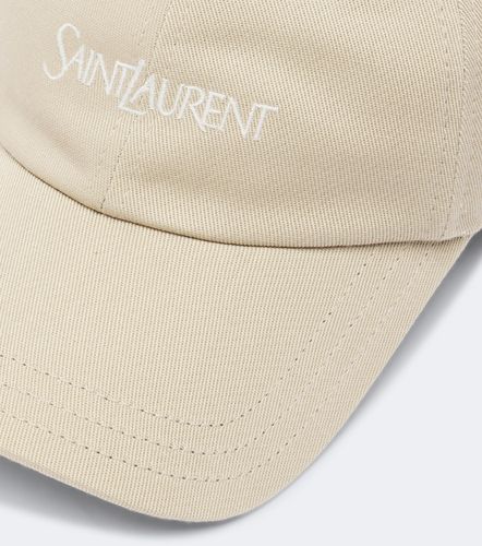 Gorra de gabardina de algodón - Saint Laurent - Modalova