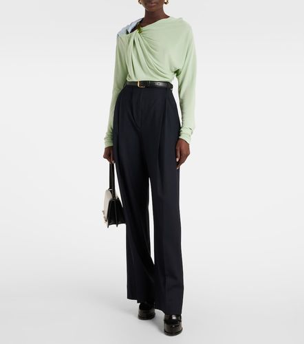 Victoria Beckham Draped jersey top - Victoria Beckham - Modalova