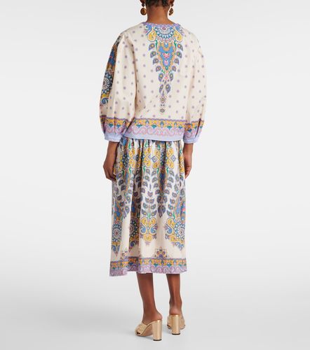 Etro Top de algodón estampado - Etro - Modalova