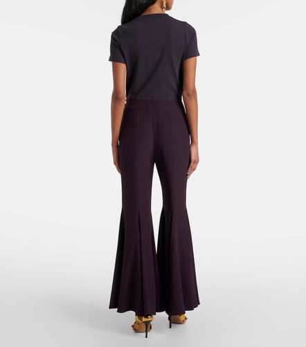 Cropped crepe satin flared pants - Chloe - Modalova