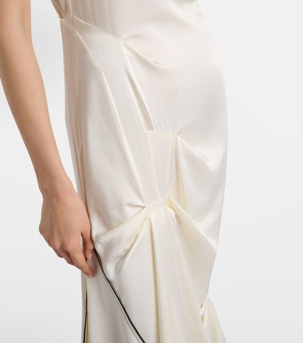 Victoria Beckham Abito midi in raso - Victoria Beckham - Modalova