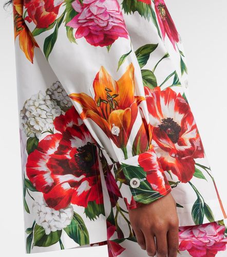 Camisa oversized de algodón floral - Dolce&Gabbana - Modalova