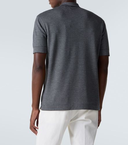 Polo de piqué de algodón y seda - Zegna - Modalova
