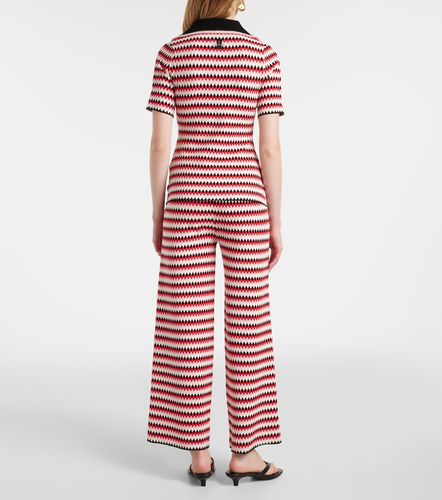 La DoubleJ Checkers knitted polo - La DoubleJ - Modalova