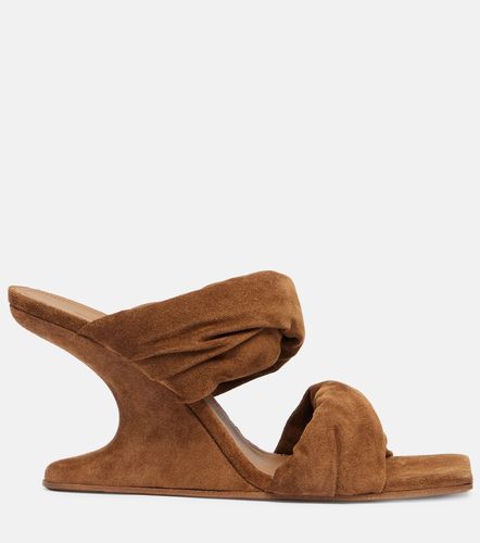 Twisted Cantilever 80 suede mules - Rick Owens - Modalova