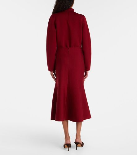 Gonna midi in jacquard di cotone e lana - Carolina Herrera - Modalova