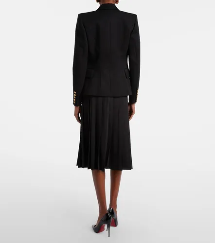 Falda midi plisada con cadena - Balmain - Modalova