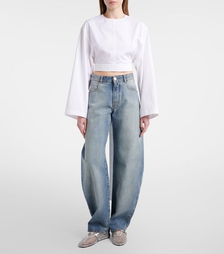 Alaïa Top in popeline di cotone - Alaia - Modalova