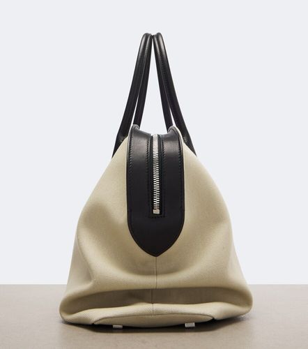 Agnes 15 leather-trimmed canvas tote bag - The Row - Modalova