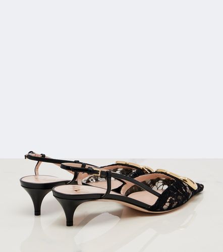VLogo lace slingback pumps - Valentino Garavani - Modalova