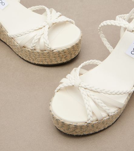 Nyra braided leather espadrille wedges - Jimmy Choo - Modalova