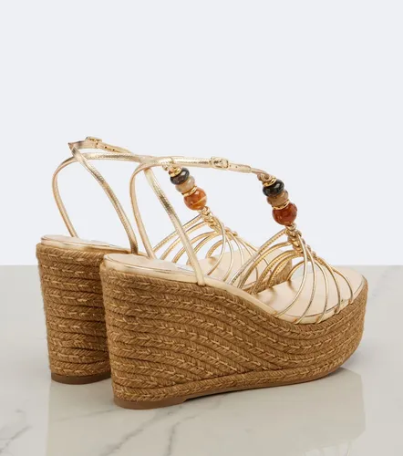 Lemi embellished leather wedge sandals - Jimmy Choo - Modalova