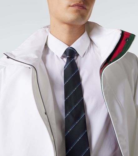 Cravatta Horsebit in seta jacquard a righe - Gucci - Modalova