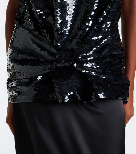 Top peplum con paillettes e fiocco - Simone Rocha - Modalova