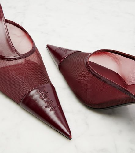 Mules Renée de malla y piel - Saint Laurent - Modalova