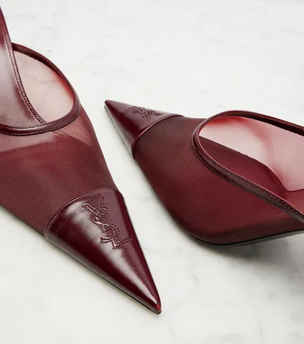 Mules Renée de malla y piel - Saint Laurent - Modalova