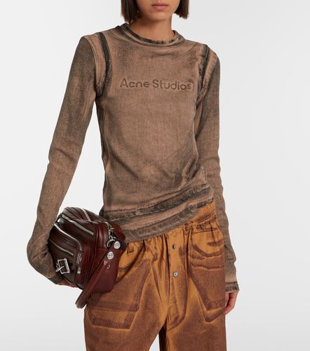 Printed cotton-blend T-shirt - Acne Studios - Modalova