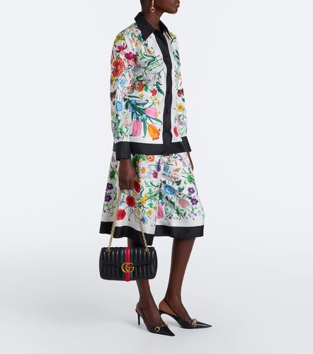 Culottes Flora de sarga de seda - Gucci - Modalova