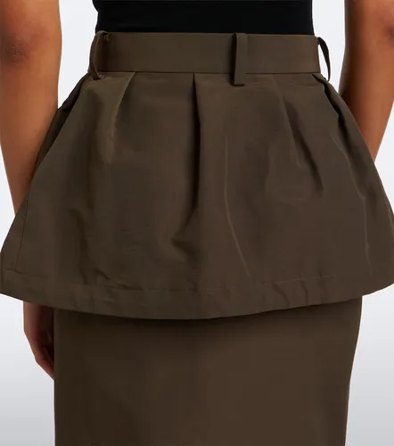 Falda cargo en mezcla de algodón - Sacai - Modalova