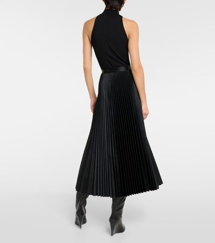 Alaïa Falda midi de satén plisadan efecto cocodrilo - Alaia - Modalova