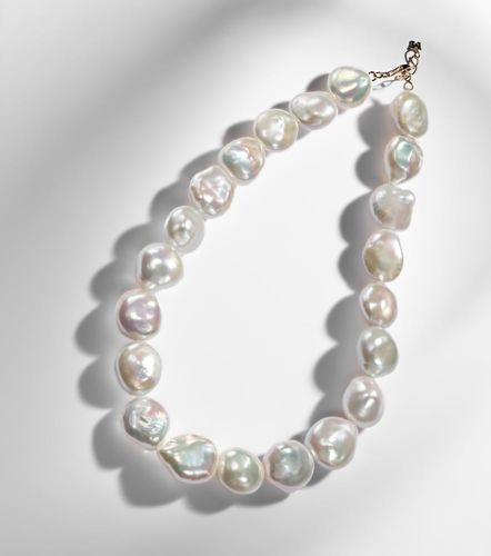 Collar de oro de 14 ct con perlas - Mateo - Modalova