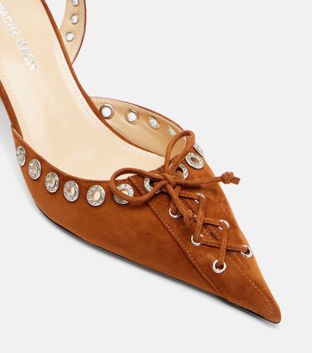 Pumps slingback Crystalized Corset 65 in suede - Mach & Mach - Modalova