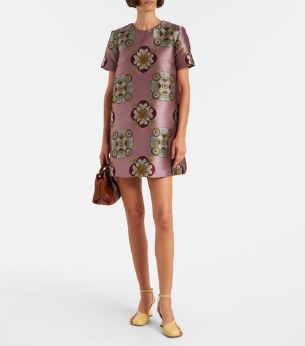 Swing satin jacquard minidress - La DoubleJ - Modalova