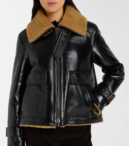 Lederjacke Danika mit Shearling - Veronica Beard - Modalova